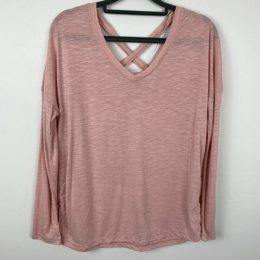 Dip, Peach colored long sleeve T-Shirt.